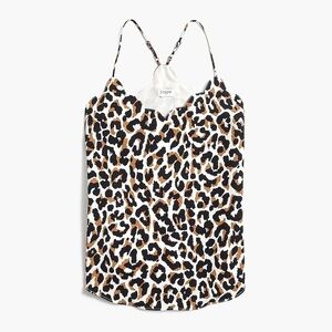 J.Crew Scalloped Cami Top - Leopard Size 4